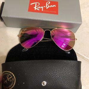 Ray-Ban Pink Aviator Sunglasses